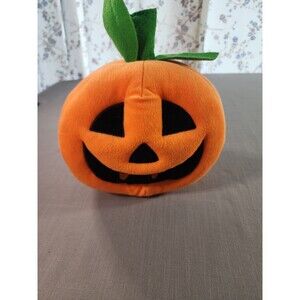 Toy Factory Jack o Lantern Pumpkin 8" Plush Stuffed Animal Toy Halloween